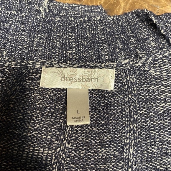 Navy Blue Dressbarn Cardigan - Picture 6 of 6